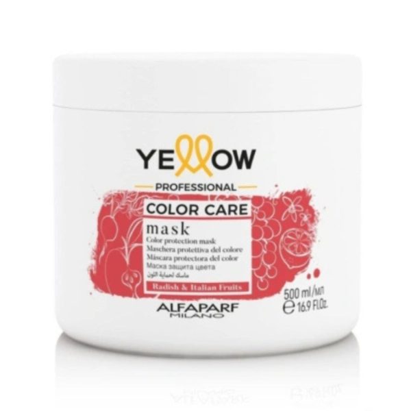 Yellow Alfaparf Color Care Mask 500ml Maschera Nutriente Per Capelli Colorati E Trattati