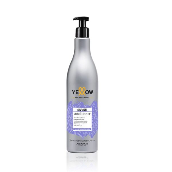 Yellow Alfaparf Silver Conditioner 500ml Balsamo Illuminante Per Capelli Grigi E Bianchi