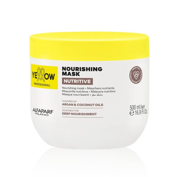 Yellow Alfaparf Nutritive Mask 500ml Maschera Nutriente Per Capelli Secchi E Danneggiati