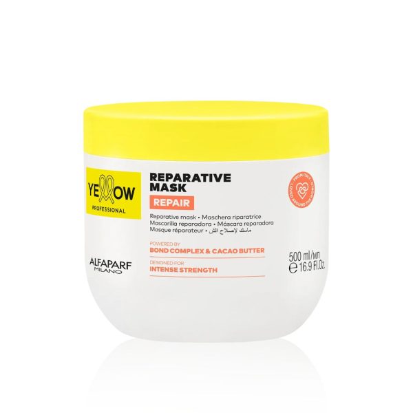 Yellow Alfaparf Repair Mask 500ml Maschera Riparatrice Per Capelli Danneggiati