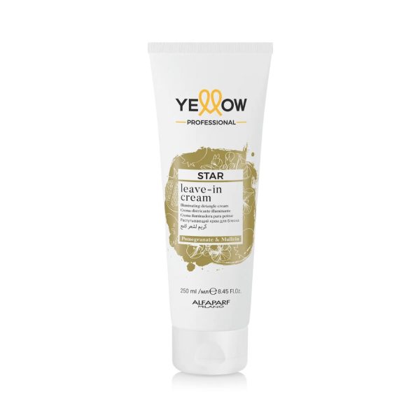 Yellow Alfaparf Star Leave-in Cream 250ml Crema Leave-in Nutriente Per Capelli Morbidi