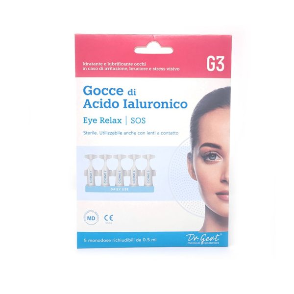 Gocce Di Acido Ialuronico – G3 Eye Relax – Idratante E Lubrificante Occhi
