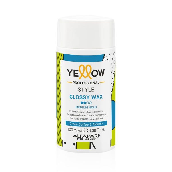 Yellow Alfaparf Style Glossy Wax 100ml Cera Lucidante Per Capelli