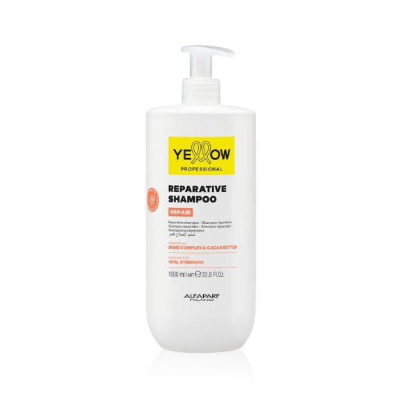 Yellow Alfaparf Repair Shampoo 1000ml Shampoo Riparativo Per Capelli Danneggiati E Fragili