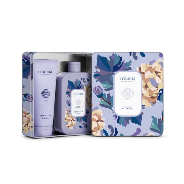 Coffret Rituena – Magia Di Persia – Bagnodoccia E Crema Corpo – Confezione In Latta