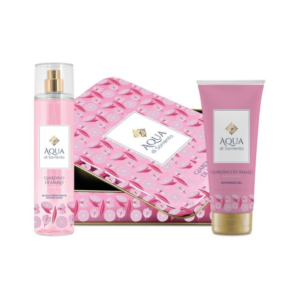 Coffret Aqua Di Sorrento – Giardini Di Amalfi – Acqua Profumata & Shower Gel – Confezione In Latta