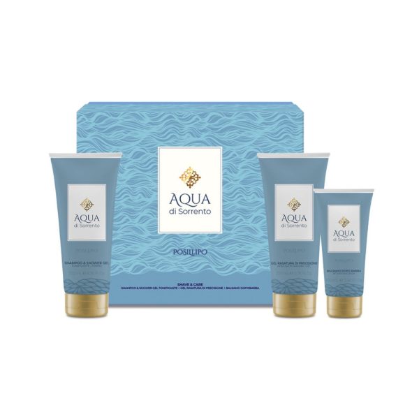 Coffret Aqua Di Sorrento – Posilipo – Shampoo & Shower, Gel Balsamo Dopobarba & Gel Rasatura Di Precisone