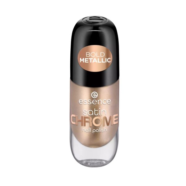 Essence -smalto Unghie Satin Chrome 8ml Smalto Per Unghie Cromato Altamente Pigmentato In Una Tonalità Oro Rosa