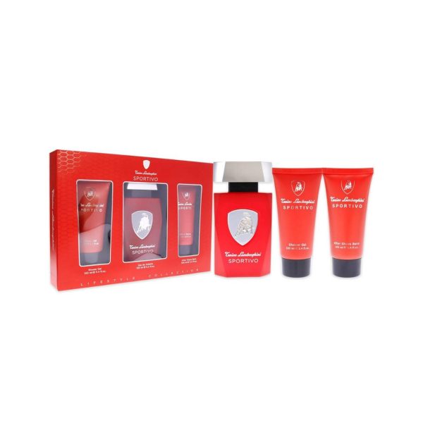 Coffret Tonino Lamborghini Shower Gel & Edt 125ml & Aftershave Balm Sportivo