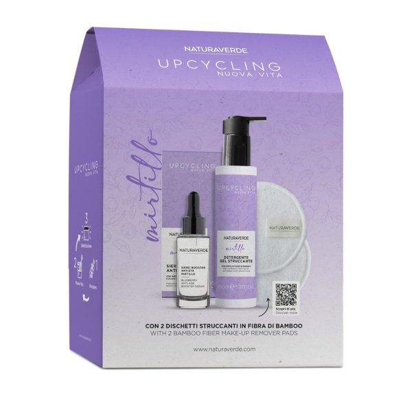 Coffret Natura Verde Mirtillo Gel Viso 150ml + Siero + Disc. Strucc