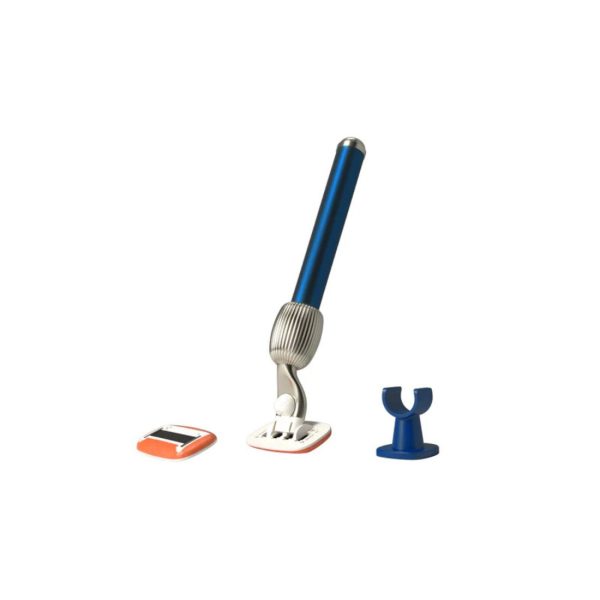 Fler The Razor Starter Set – Midnight- Il Rasoio, Il Supporto E 2 Testine