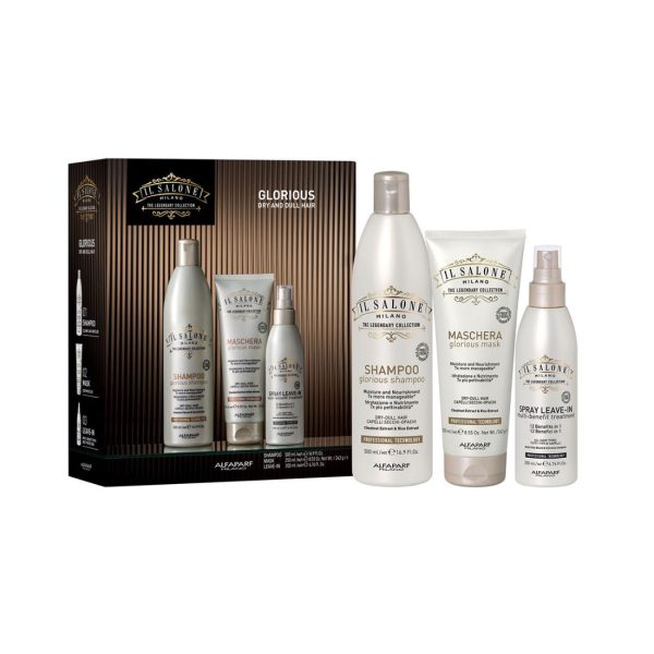 Il Salone Milano Glorious Kit Shampoo 500 Ml + Maschera 250 Ml + Leave-in 200 Ml