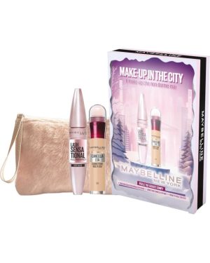 Maybelline Cofanetto Make Up In The City Mascara Ciglia Sensazionali + Correttore Cancella Età 02