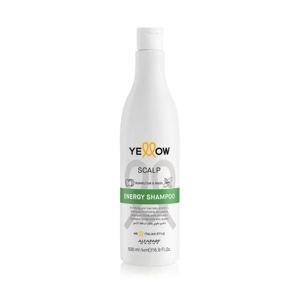 Yellow Alfaparf Scalp Energy Shampoo 500ml Shampoo Stimolante E Purificante Per Cuoio