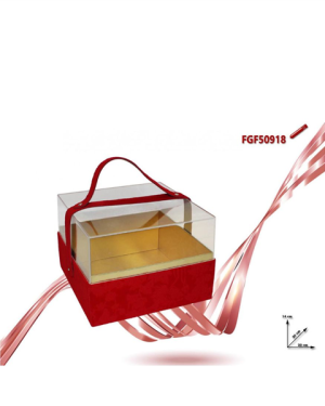 SCATOLA QUADRATA PLASTICA E VELLUTO RO