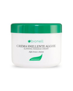 BIONELL - CREMA CORPO SNELLENTE ALLE  ALGHE BRUNE E ANANAS PER  MASSAGGIO 500 ML