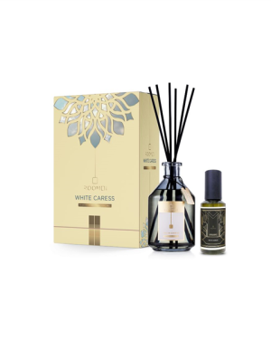 ROOMOI - WHITE CARESS - COFFRET 2026 REED DIFFUSER 500ML + SPRAY HOME 200ML