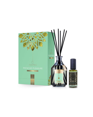 ROOMOI - PISTACHIO PLEASURE - COFFRET 2026 REED DIFFUSER 500ML + SPRAY HOME 200ML