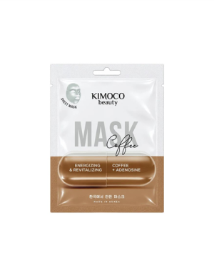 KIMOCO - MASK COFFEE - MASCHERA IN TESSUTO ENERGIZZANTE CON ESTRATTO DI CHICCHI DI CAFFÈ E ADENOSINA