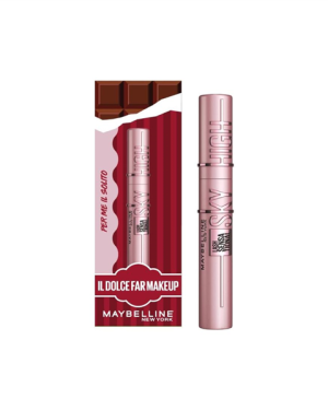 MAYBELLINE - IL DOLCE FAR MAKEUP COFANETTO REGALO NATALE, MASCARA SKY HIGH VOLUME E LUNGHEZZA